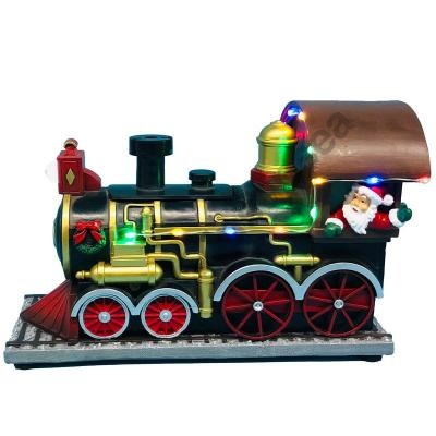 Animated Santa's Smoking Train