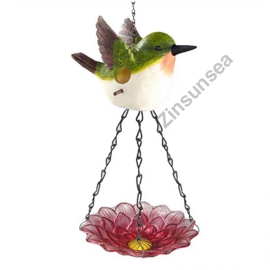 Hanging Glass Bird Feeder